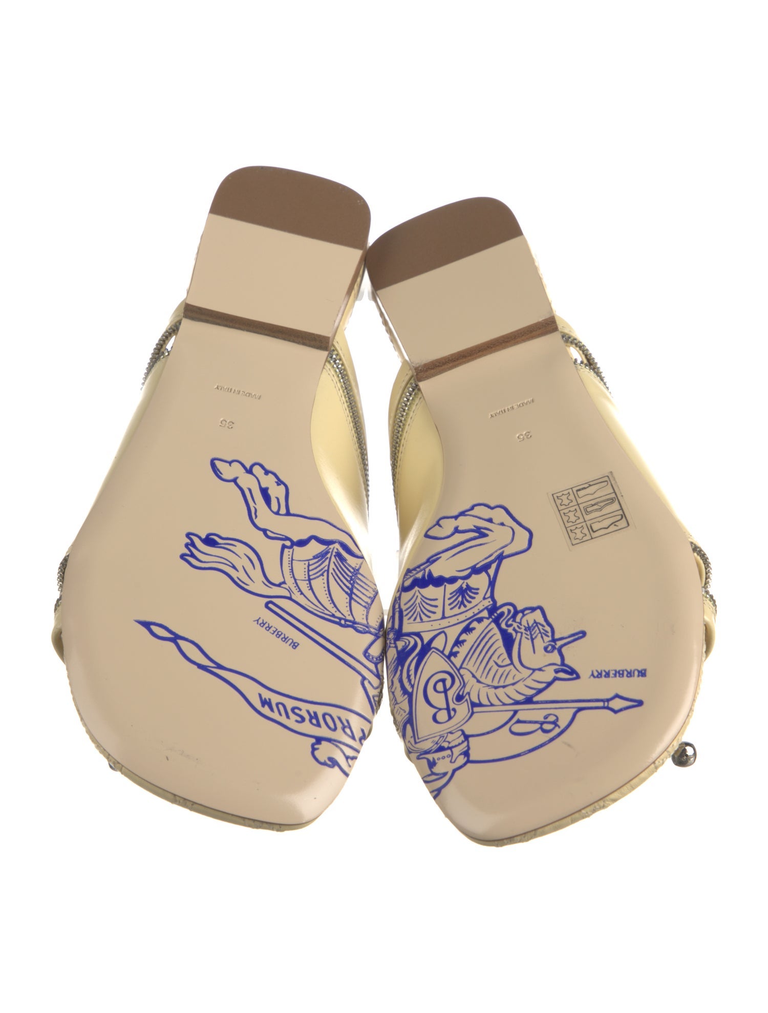 Burberry Leather Slides